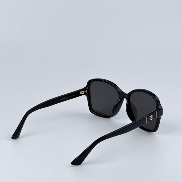 Gucci GG0765SA 002 BRAND NEW Sunglasses Black Grey Women Butterfly main image 5